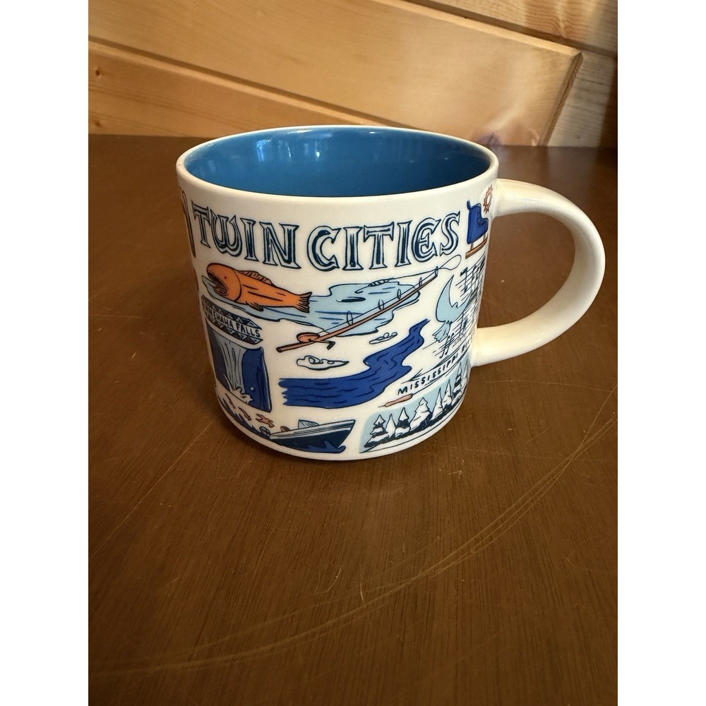 Starbucks Twin Cities Been There Series Coffee Mug Minneapolis St Paul 14oz EUC